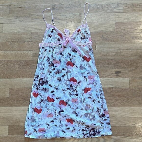 Calvin Klein sheer floral babydoll chemise lingerie size S/P - Picture 2 of 5